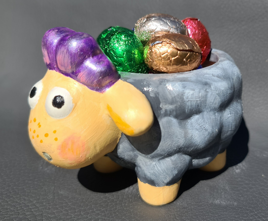 Plantenpotje Schaap Grijs-Paars